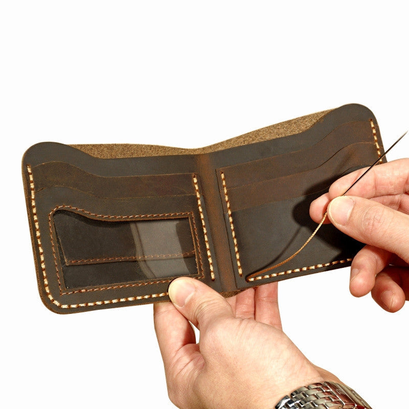 Portefeuille En Cuir Véritable vintage