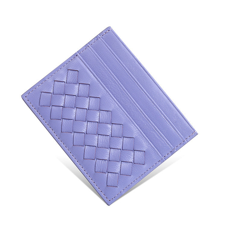 Porte-cartes En Cuir Véritable Slim