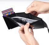 Boîte à cartes RFID avec coque en aluminium métallique
