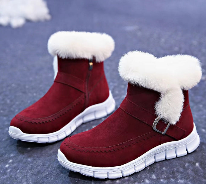 Bottes chaudes en fourrure