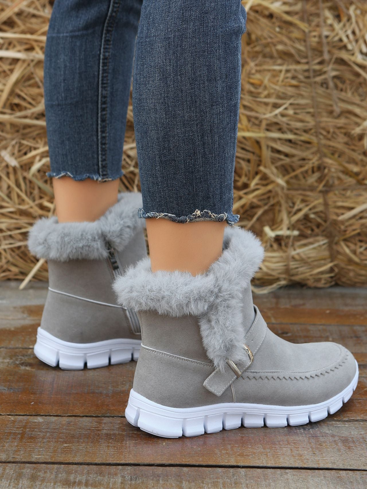 Bottes chaudes en fourrure
