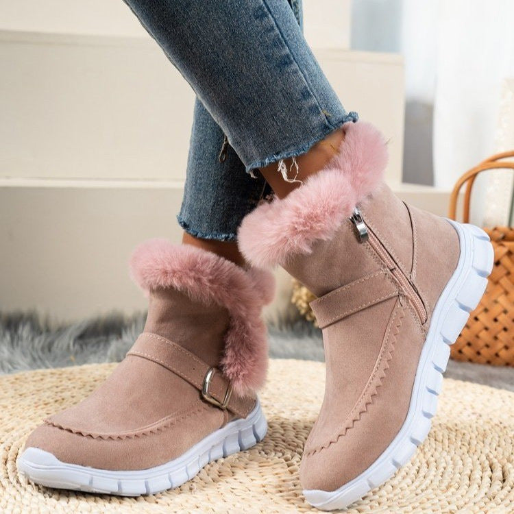 Bottes chaudes en fourrure