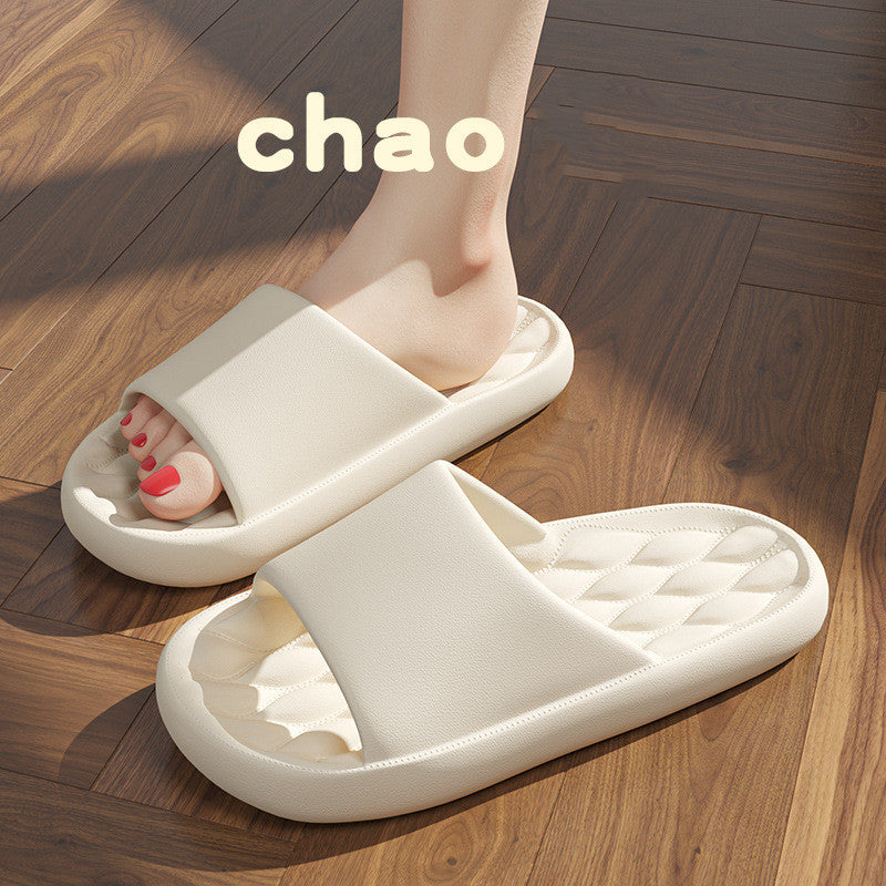 Pantoufles antidérapantes pour la maison, la salle de bain, le bain, grandes pantoufles pour femmes