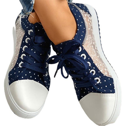 chaussures en toile à fond plat, confortables et légères