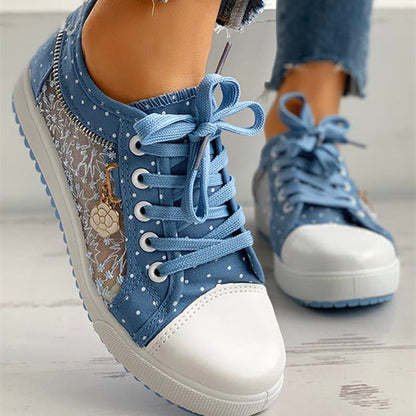 chaussures en toile à fond plat, confortables et légères