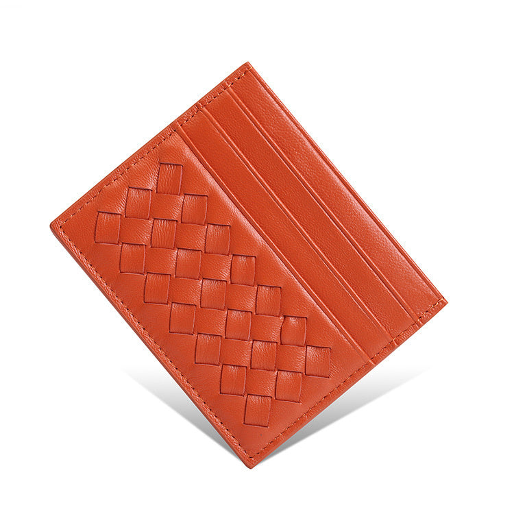 Porte-cartes En Cuir Véritable Slim