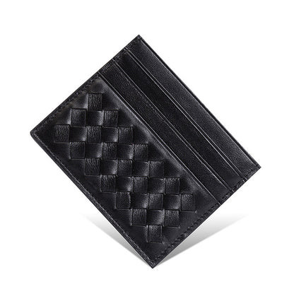 Porte-cartes En Cuir Véritable Slim