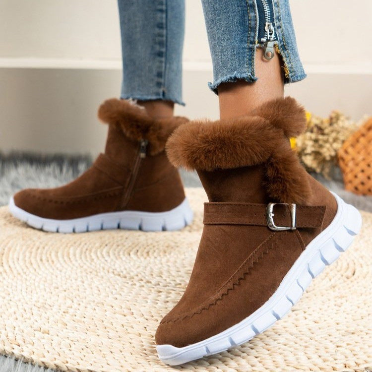 Bottes chaudes en fourrure