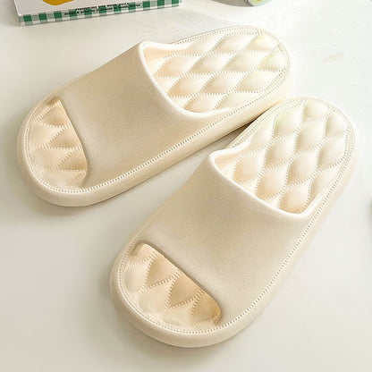 Pantoufles antidérapantes pour la maison, la salle de bain, le bain, grandes pantoufles pour femmes