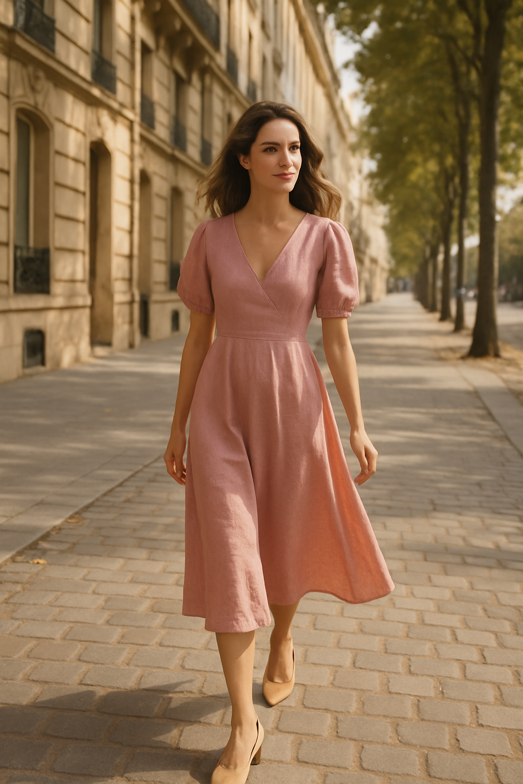 Robe Boyka en bleu élégant - Numoco — pink (vue 2)