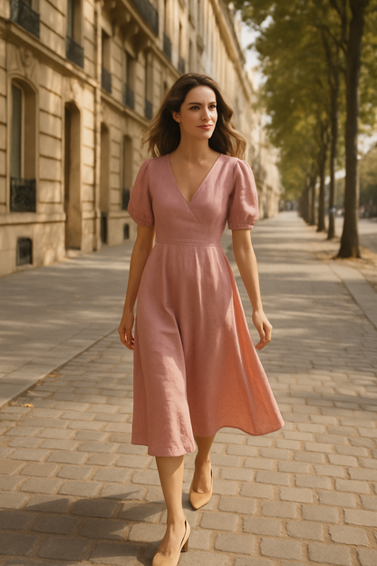 Robe Boyka en bleu élégant - Numoco — pink (vue 2)