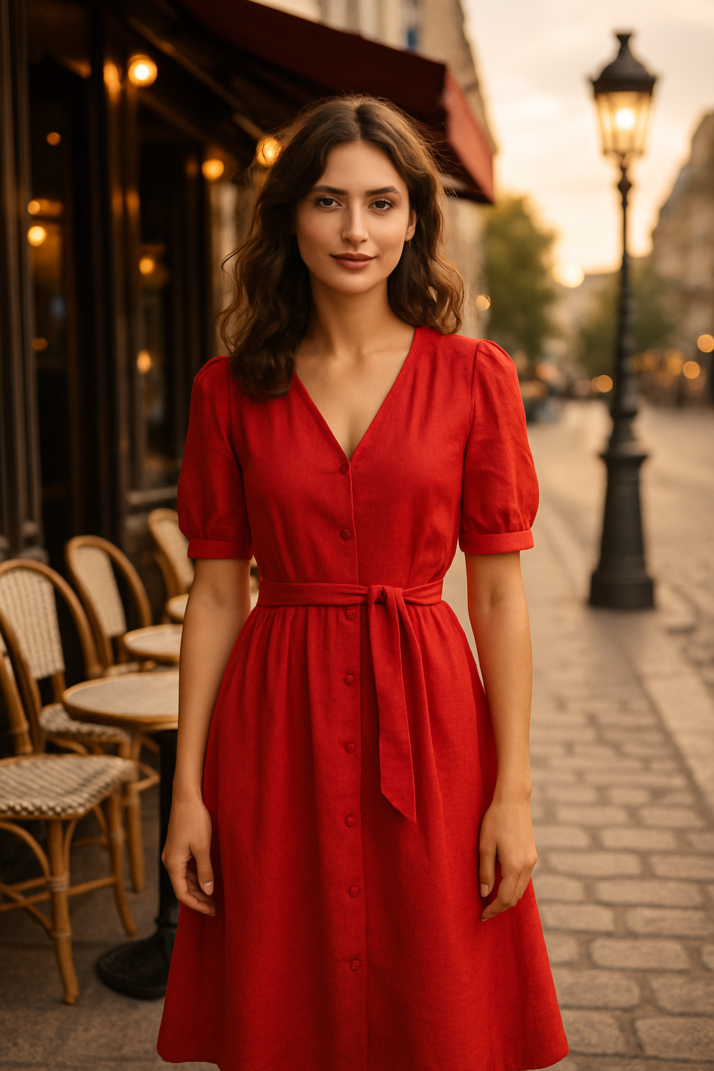 Robe Boyka en bleu élégant - Numoco — red (vue 1)