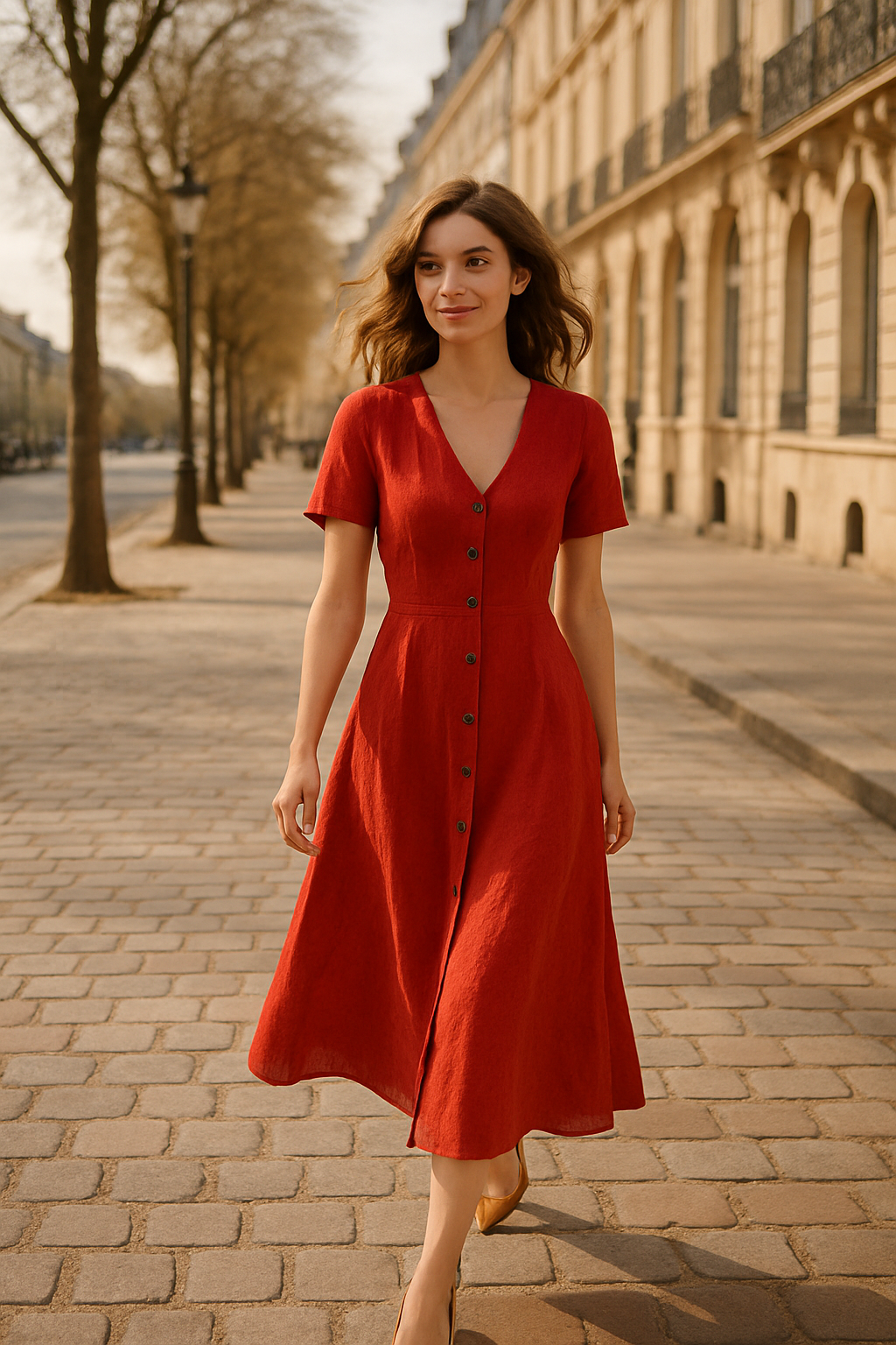 Robe Boyka en bleu élégant - Numoco — red (vue 2)