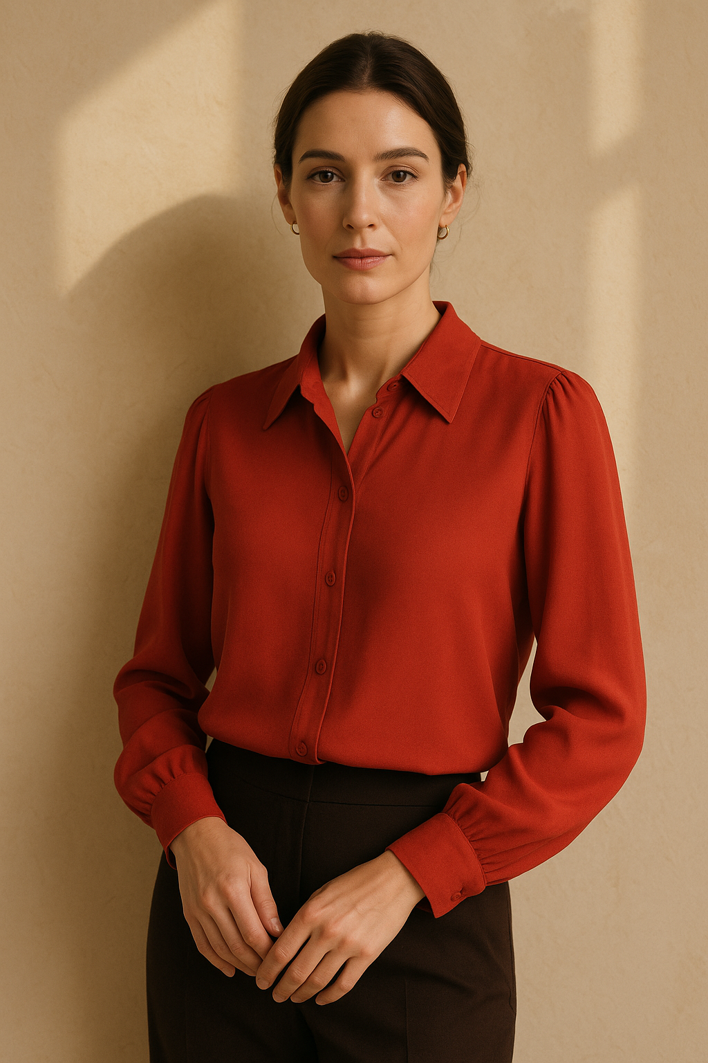 Blouse Lily en Viscose Bleu Marine - Mirale — red (vue 3)