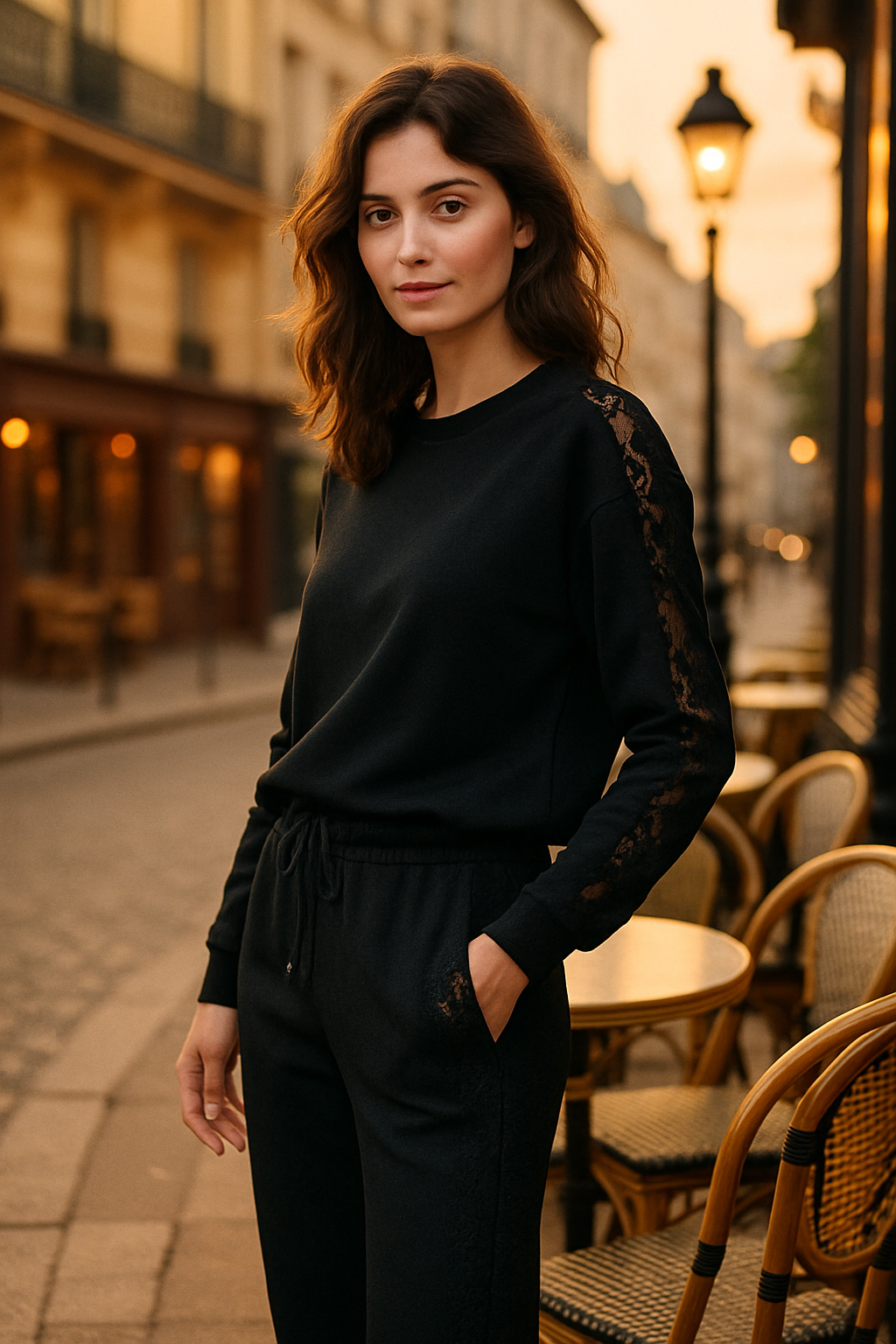 Pantalon de survêtement marron chic - Rue Paris — black (vue 1)