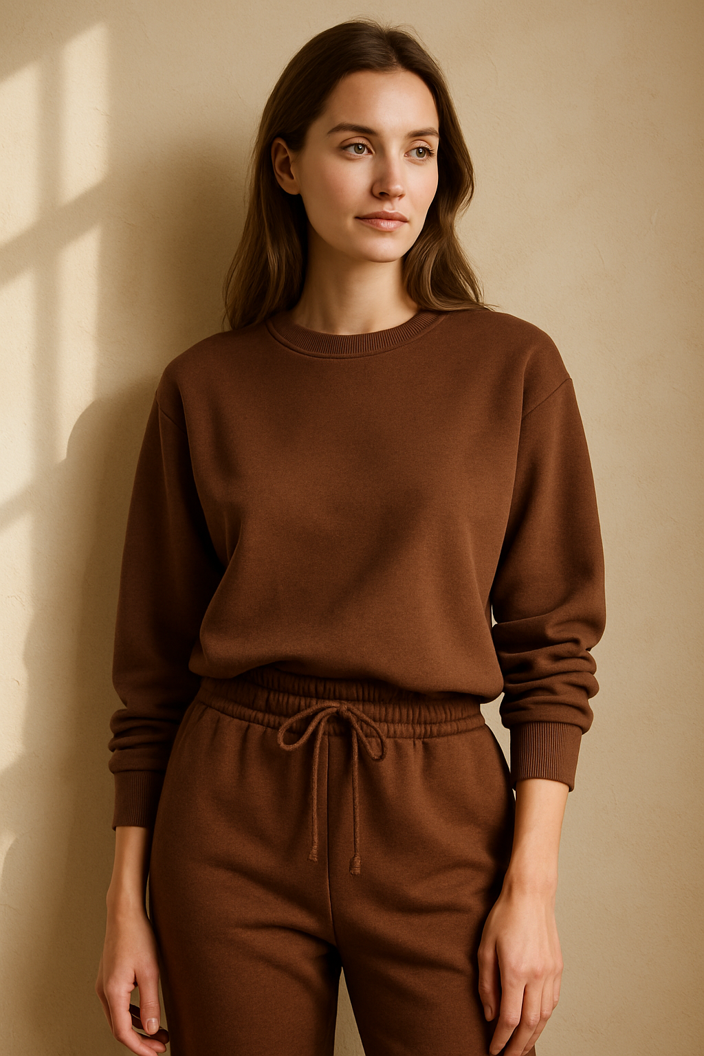 Pantalon de survêtement marron chic - Rue Paris — brown (vue 3)