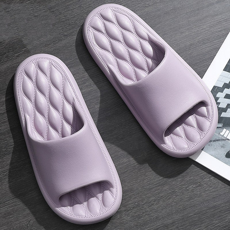 Pantoufles antidérapantes pour la maison, la salle de bain, le bain, grandes pantoufles pour femmes